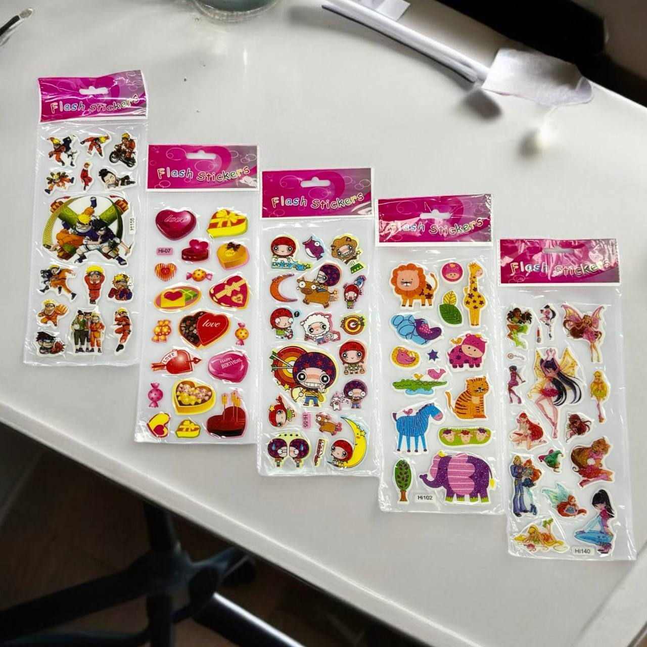 Набір наліпок дитячих FLASH STICKERS 3D