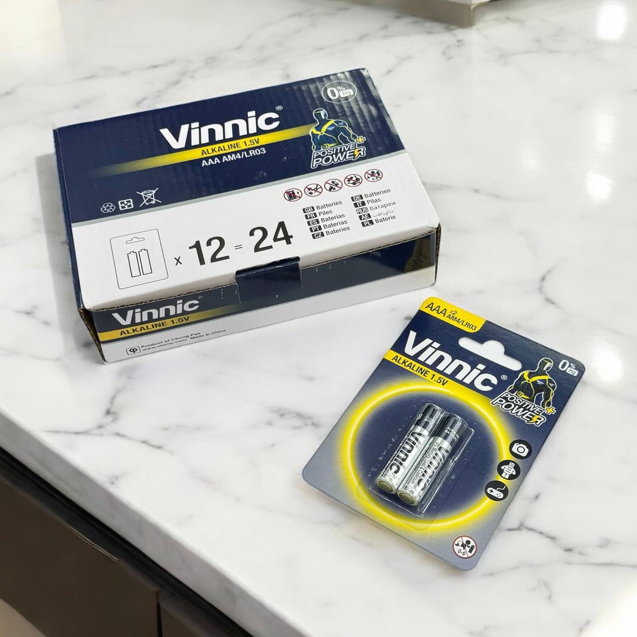 Батарейки Vinnic alcaline LR03 (блістер) 2шт