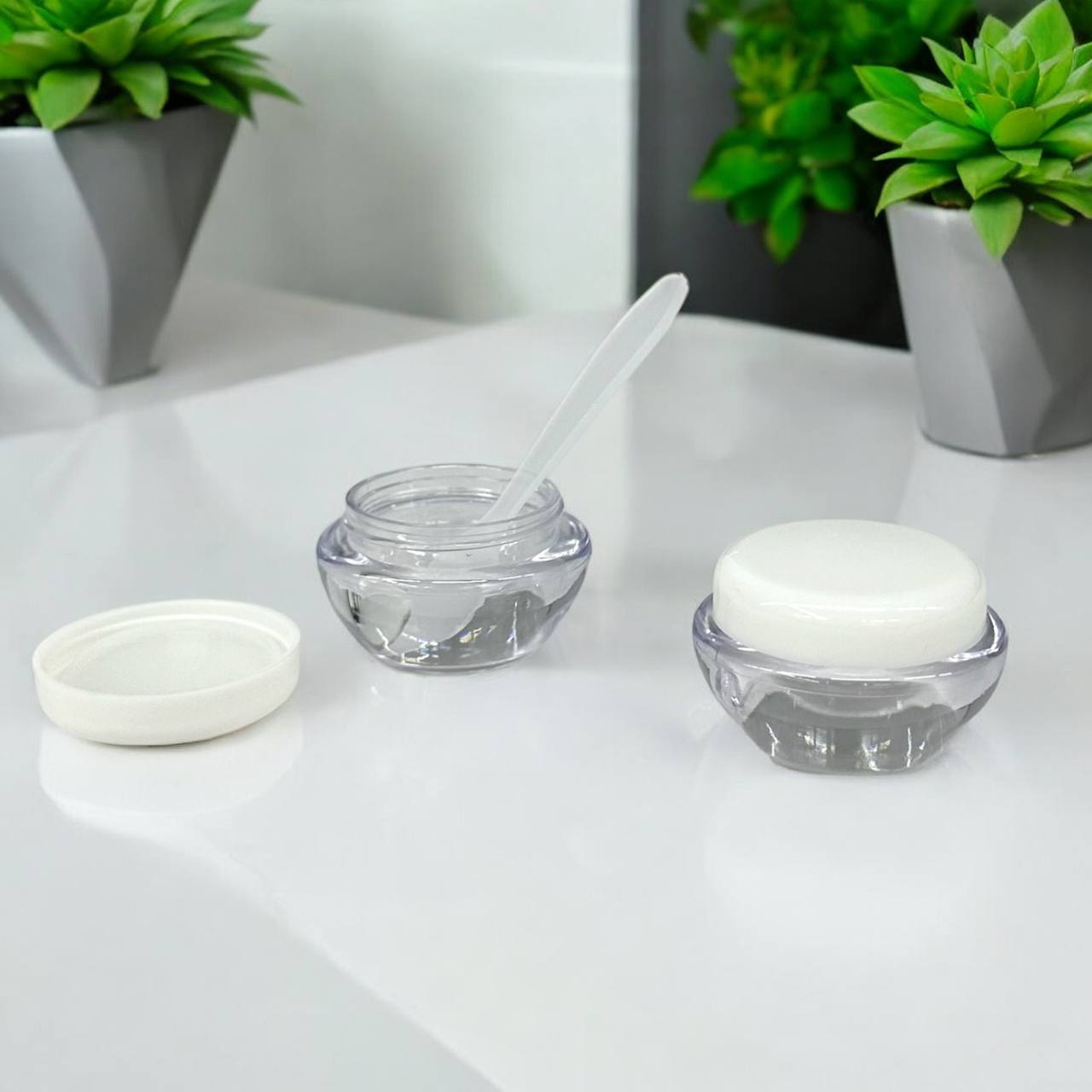 Баночки для косметики 2шт*10г + шпатель м.E20