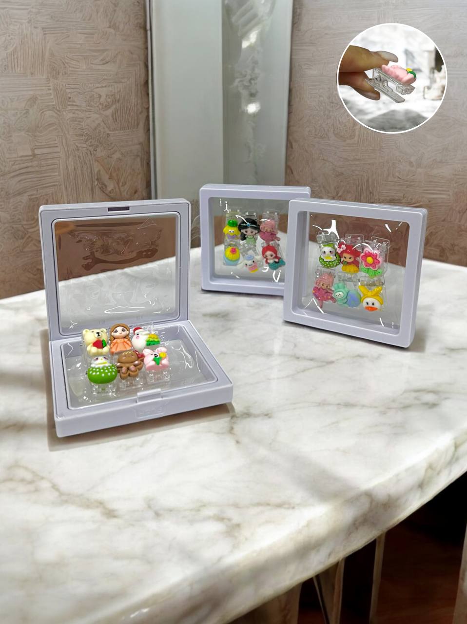 Прищіпки декоративні (пластик) 6 шт. м.L-1