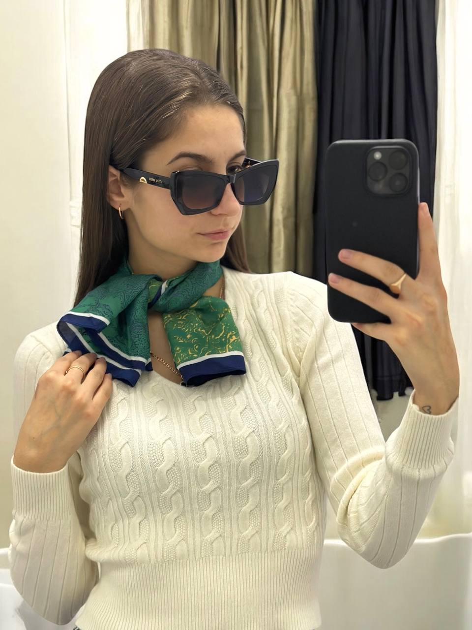 Жіноча хустинка Fashion Gewerly (шифон) 70*70 м.2/6