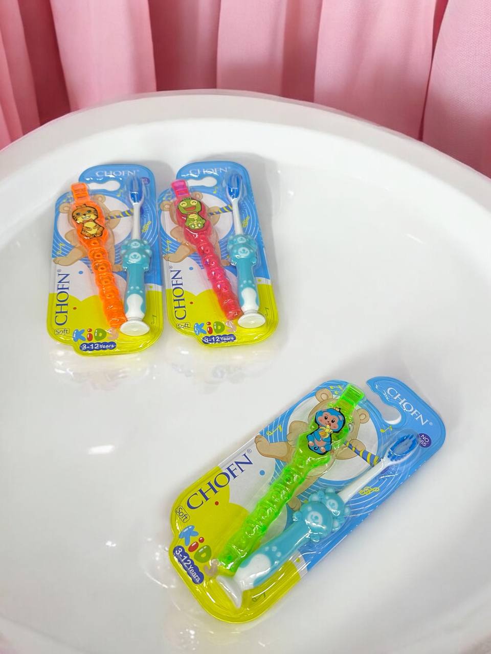 Зубна щітка дитяча CHOFN+іграшка м.565
