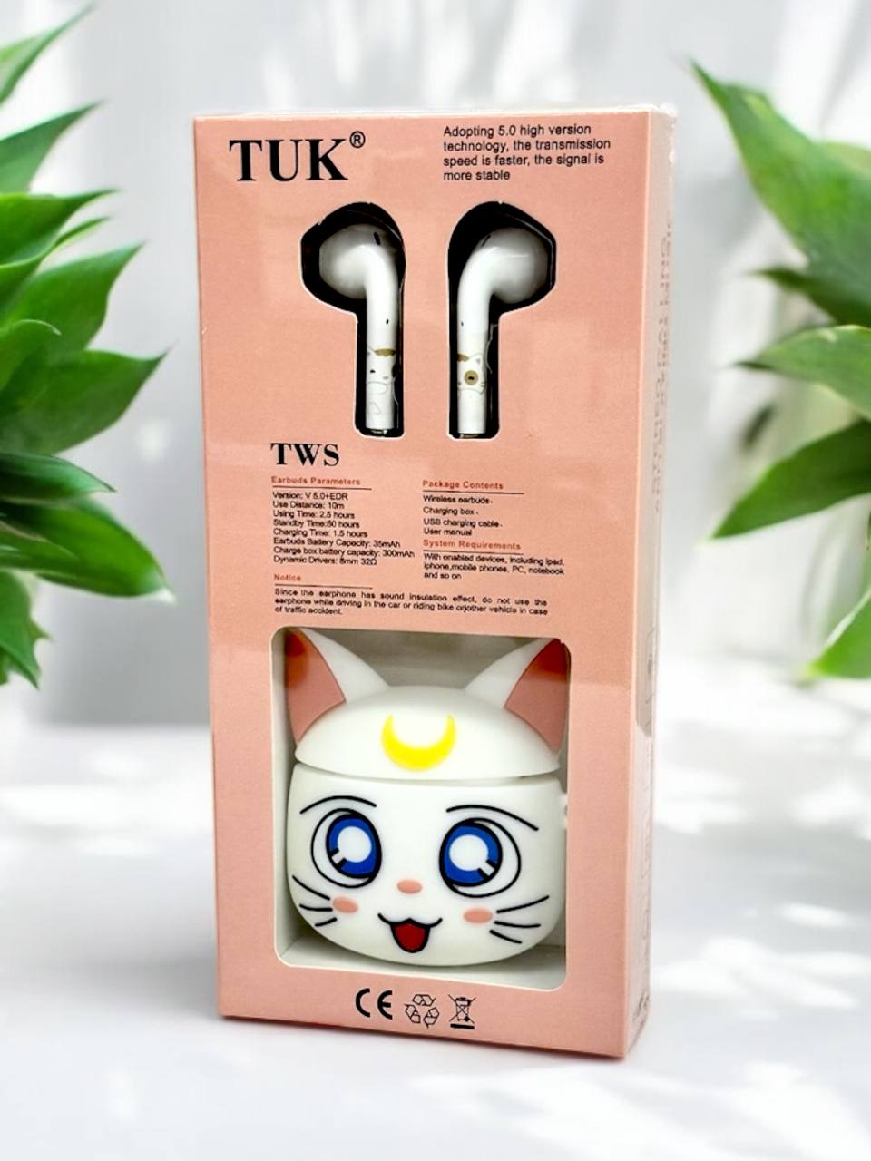 Бездротові bluetooth навушники із кейсом TUK м.326