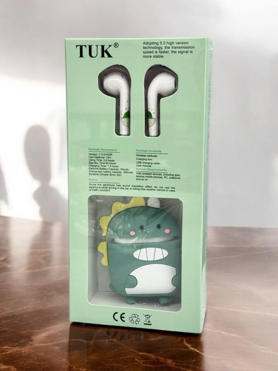 Бездротові bluetooth навушники із кейсом TUK м.325