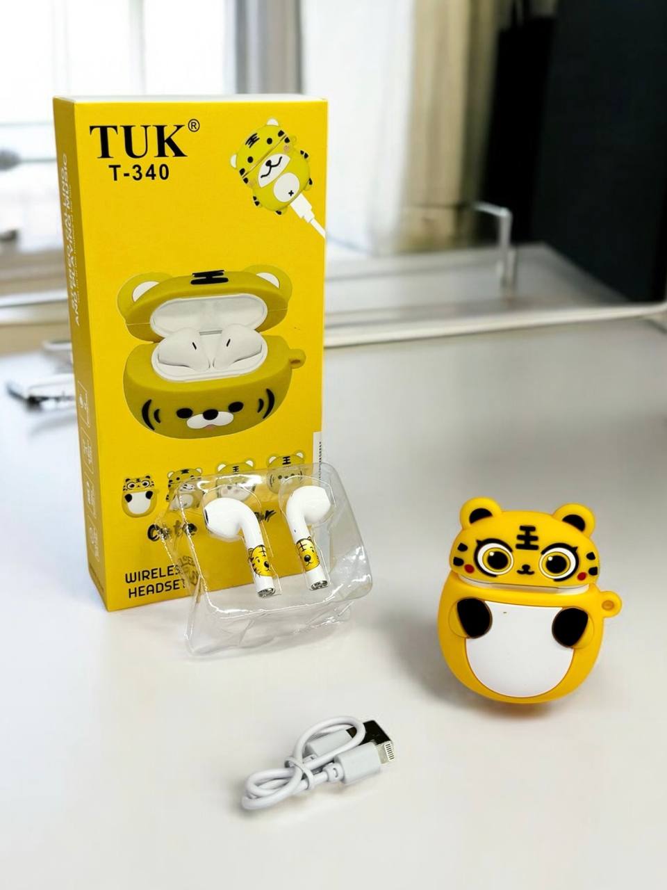 Бездротові bluetooth навушники із кейсом TUK м.340-3