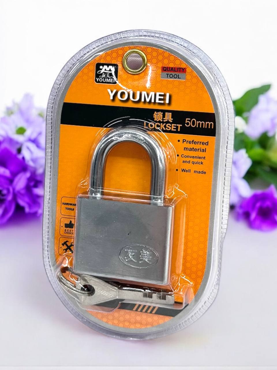 Замок навісний YOUMEI 50мм м.A-9742