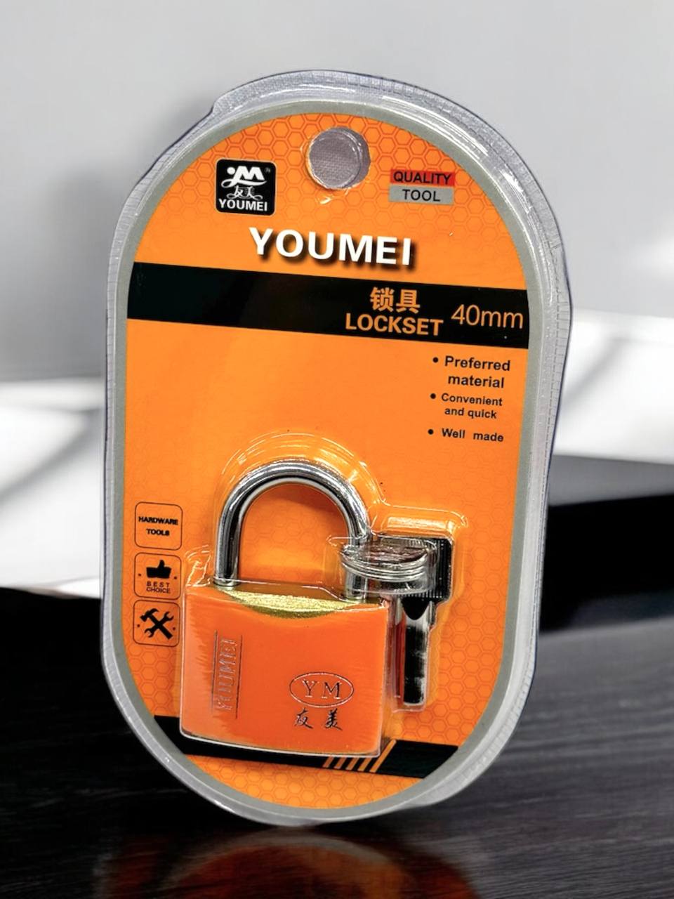Замок навісний YOUMEI 40мм м.A-9744