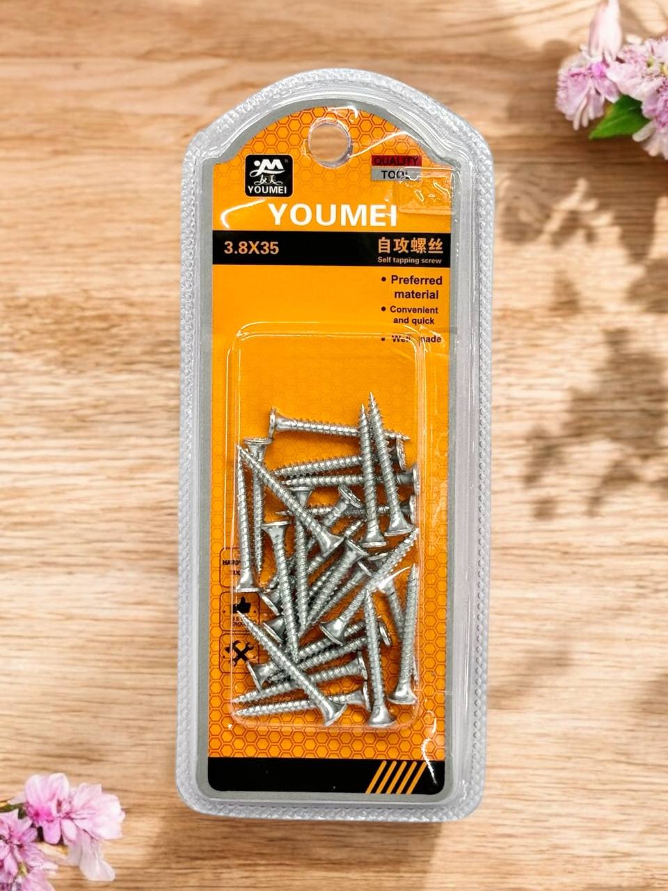 Саморізи YOUMEI 25шт 3,8*35 м.А-9675