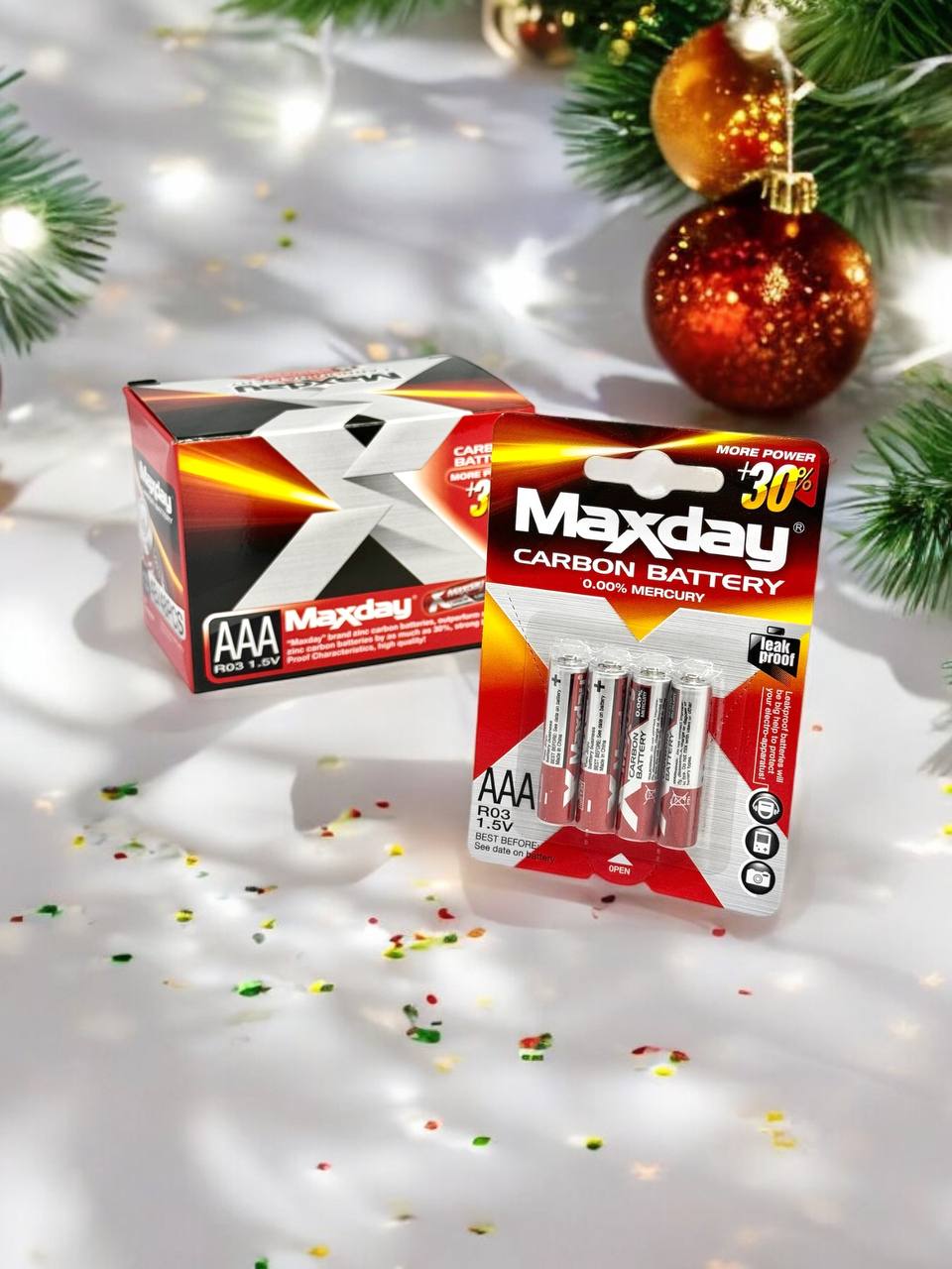 Батарейки Maxday м.AAA R03 (блістер) 4шт