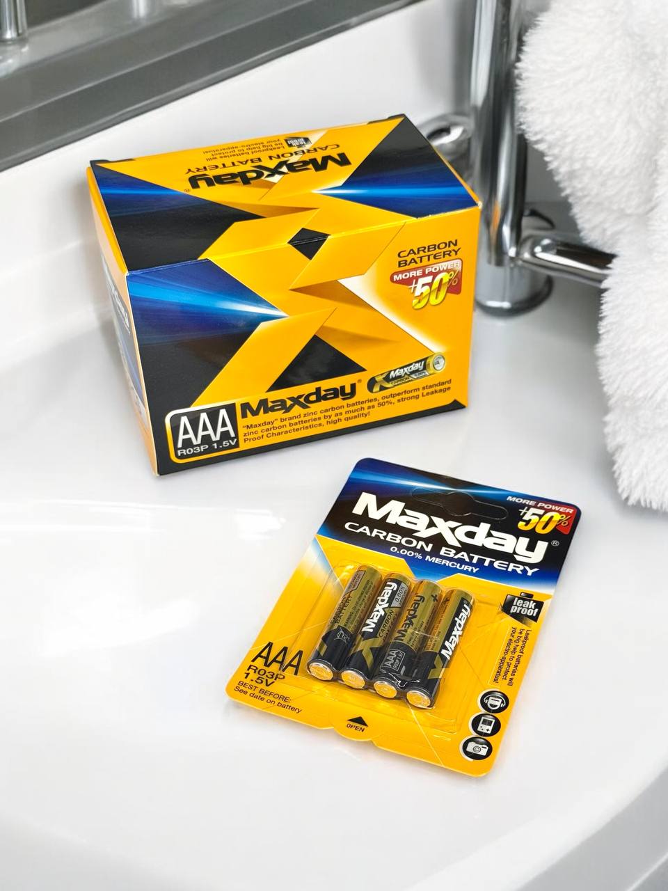 Батарейки Maxday м.AAA R03P (блістер) 4шт