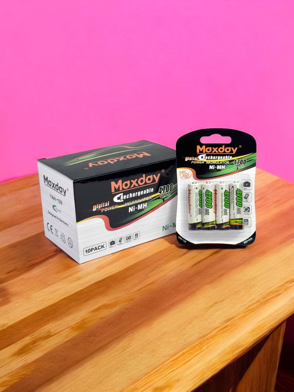 Акум.бат.Maxday Ni-Mh 4700mah м.R6 AA (бліст) 4шт