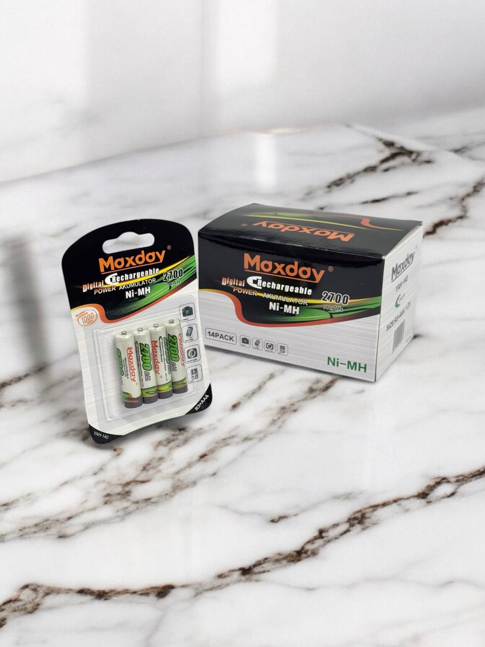Акум.бат.MaxdayNi-Mh 2700mah м.R3 AAA(бліст)4шт