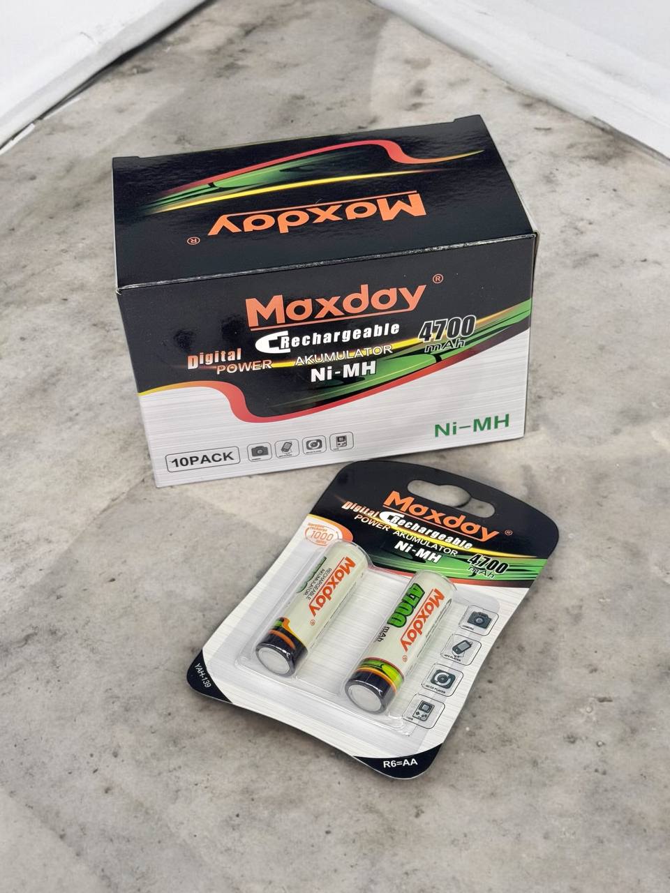 Акум.бат.Maxday Ni-Mh4700mah м.R6 AA(бліст)2шт