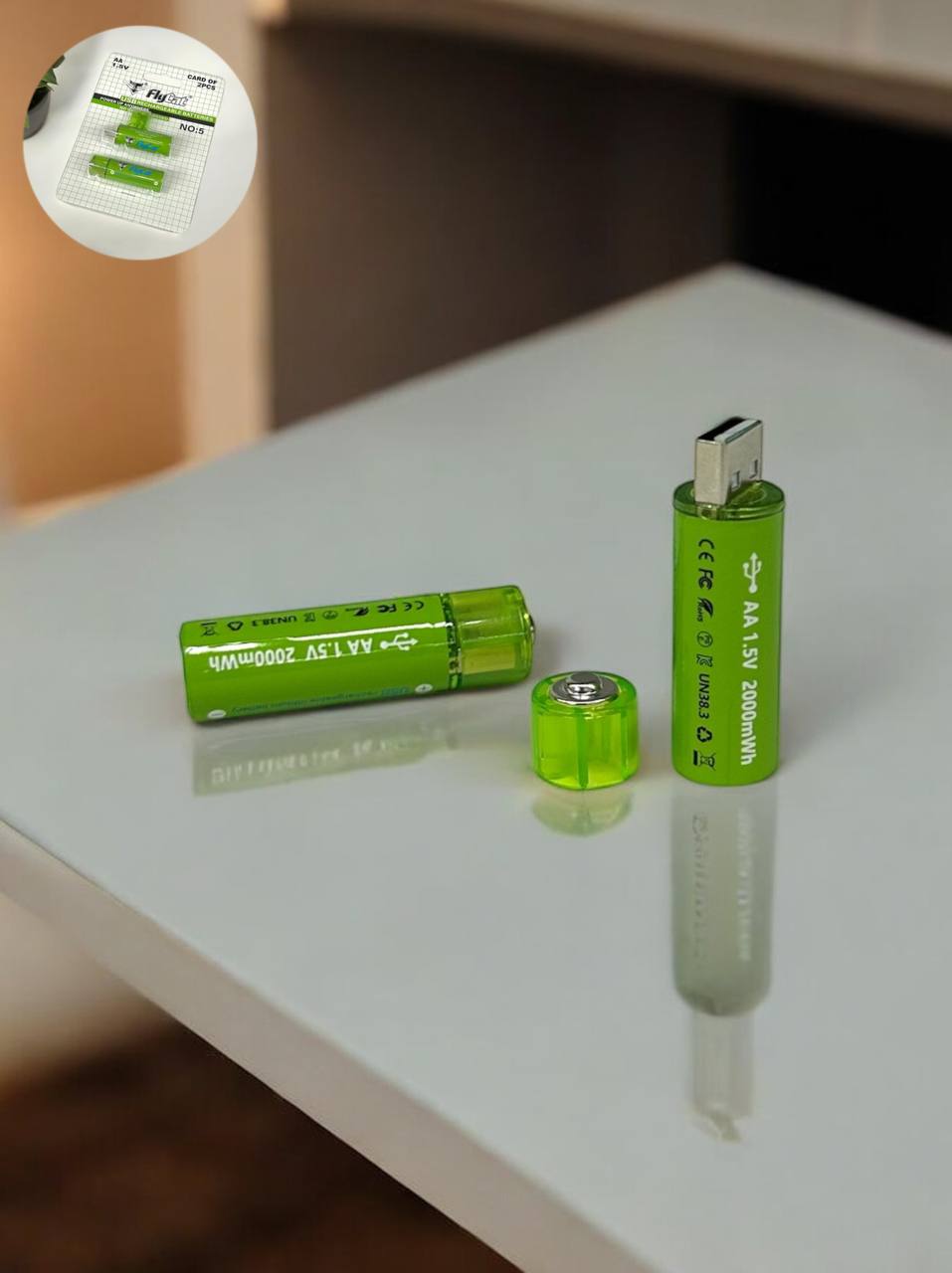 Акумуляторна батарея з USB AA 1.5V (бліст) 2шт м.5