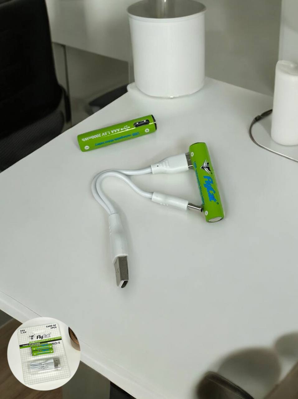 Акумуляторна батарея з USB AAA 1.5V (бліст) 2шт м.5