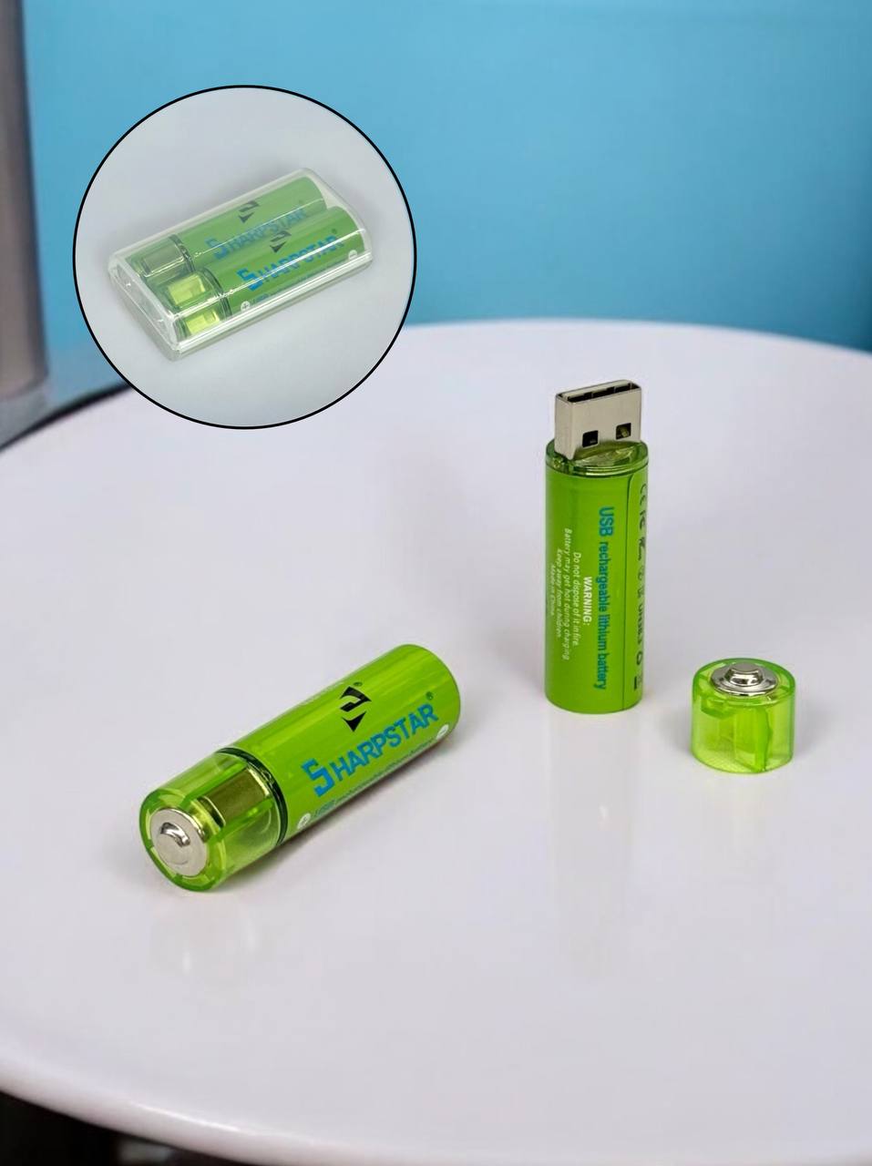 Акум. батарея з USB Sharpstar AA 2000mWh 2шт