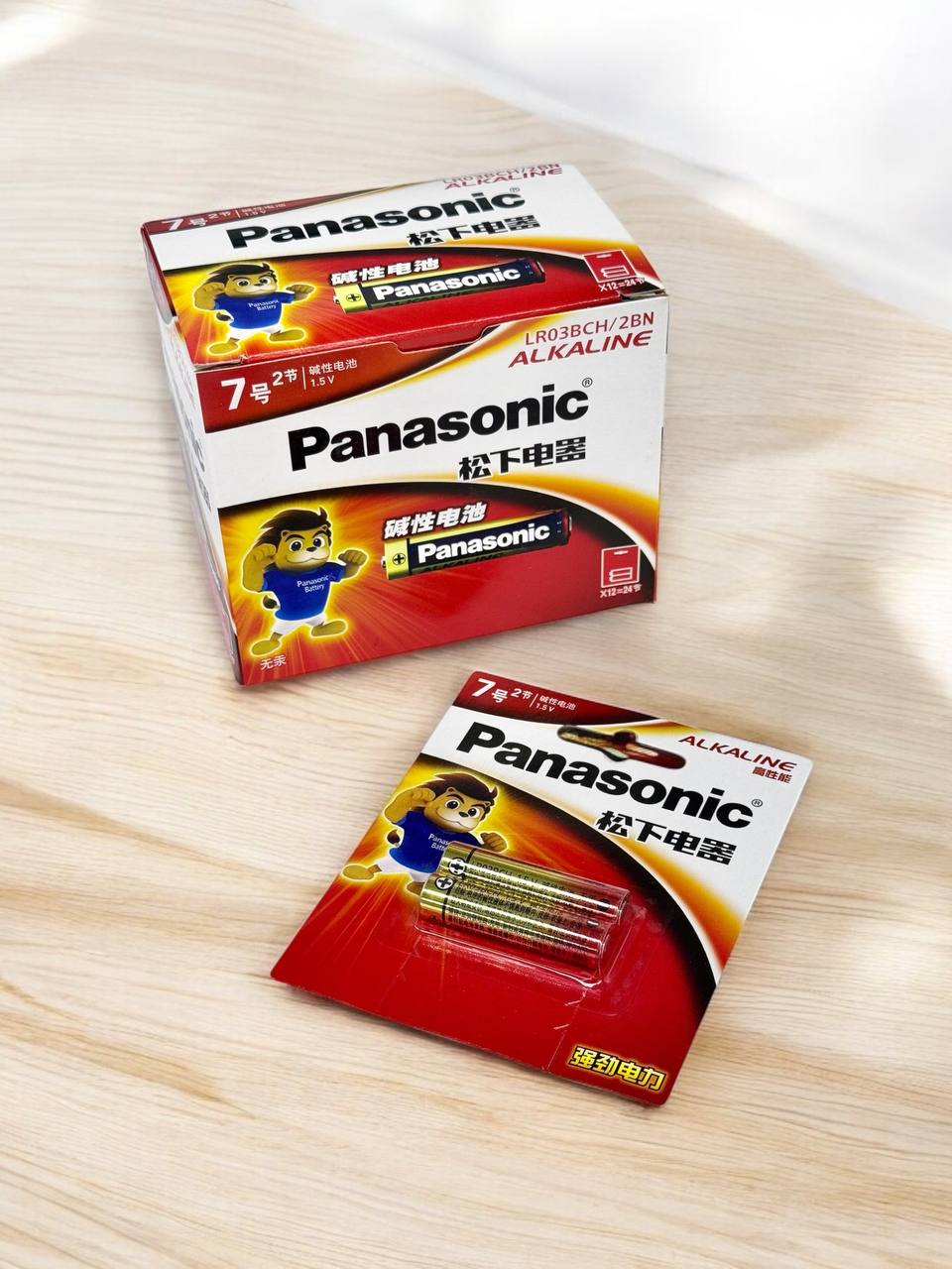 Батарейки Panasonic7 LR03BCH (міні пальч/блістер) 2шт