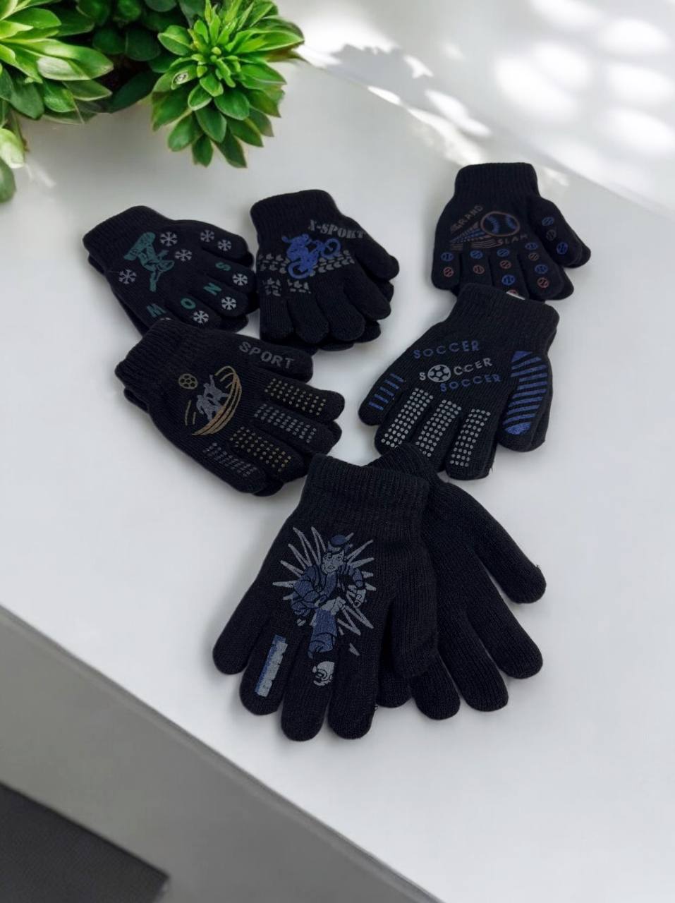 Рукавиці-пальчата Gloves дитячі (тонка в'язка) м.517-4
