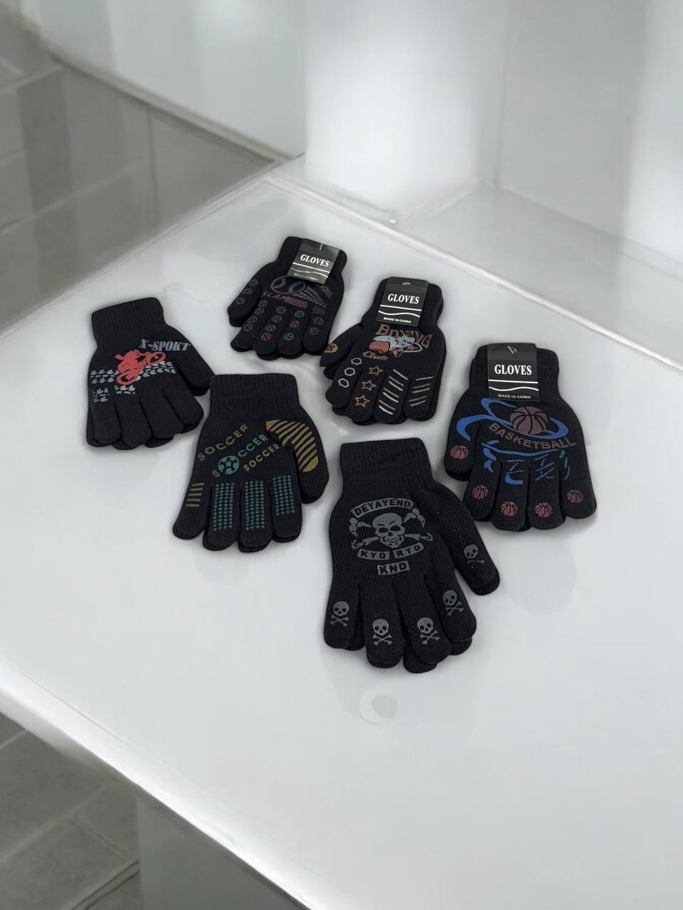 Рукавиці-пальчата Gloves підліт (тн. в'яз) м.517-6