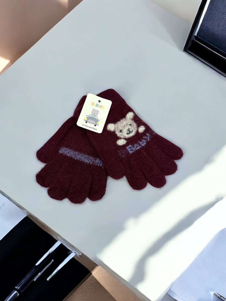 Рукавиці-пальчата Gloves дитячі (тонка в'язка) м.6