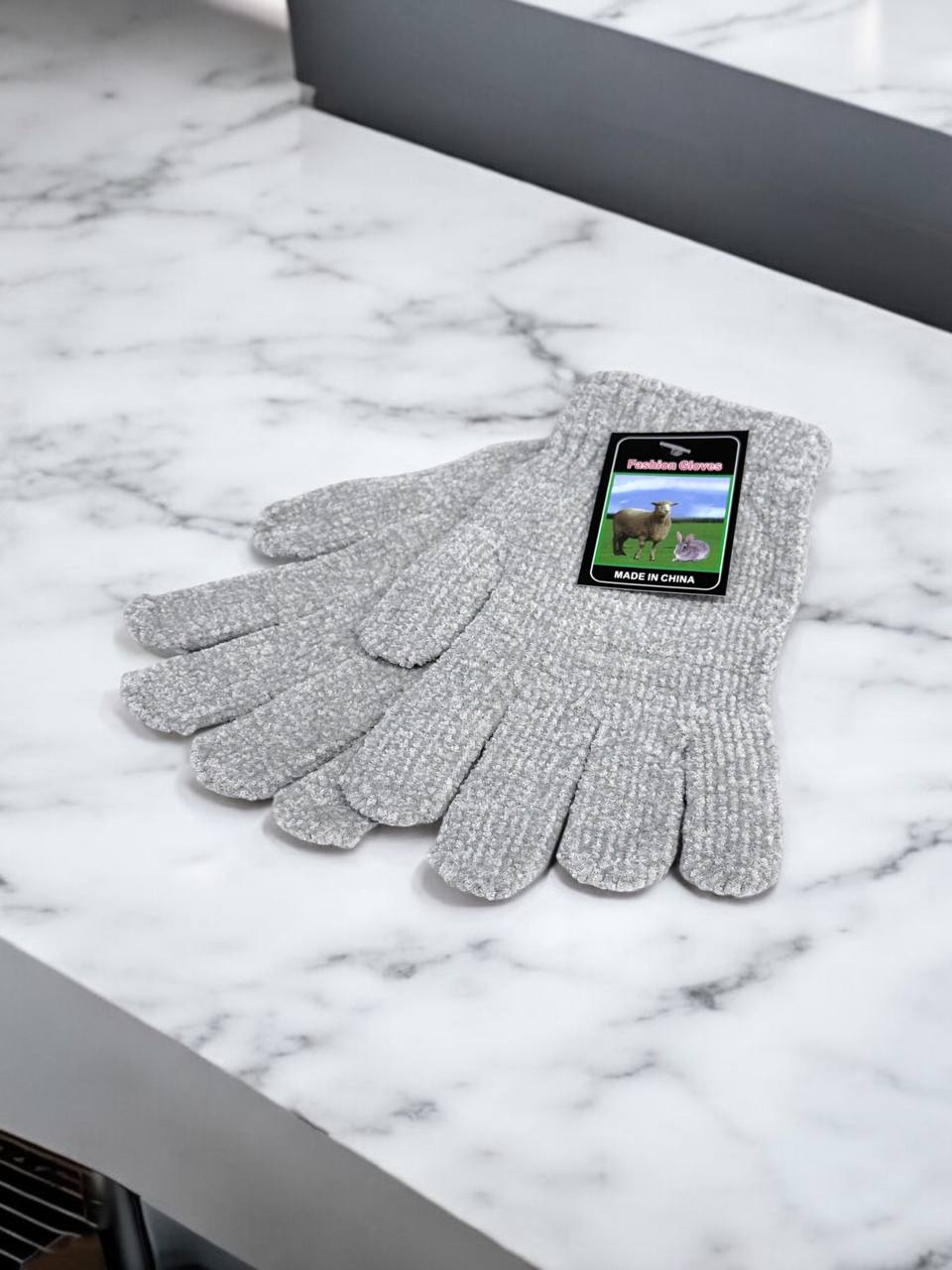 Рукавиці-пальчата Fashion Gloves (тн.в'яз)м.517-14