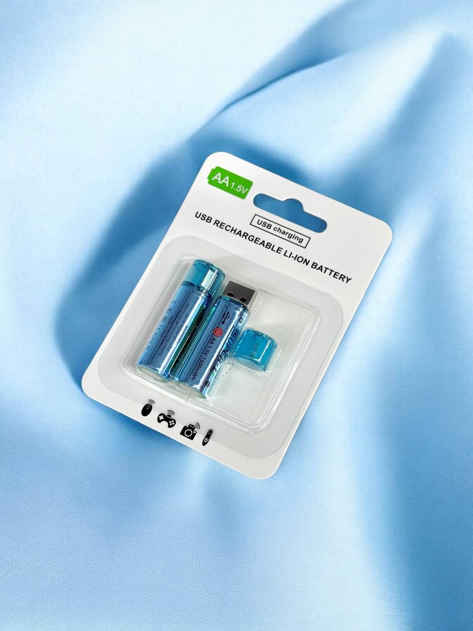 Акумуляторна батарея USB SUPER-L AA 1.5V (бліст) 2шт