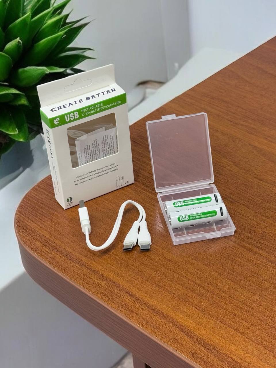 Акум.батарея з USB LIFEIER 2000mAh (пальчик/бліст) 2шт