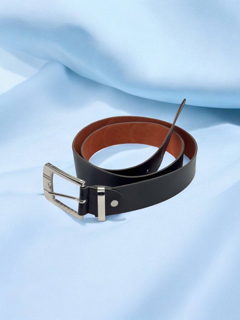 Чоловічий пасок класичний (екошкіра) 3,5см  м.116-6