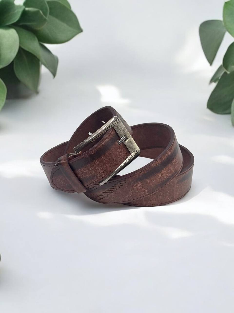 Чоловічий пасок класичний (екошкіра) 3,5см  м.1-2