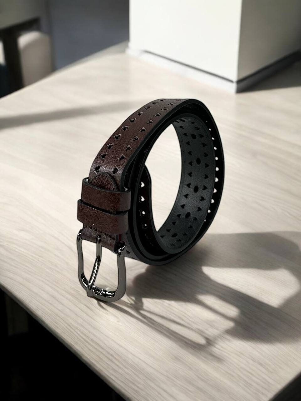 Жіночий пасок класичний (екошкіра) 3см м.XL-1/3