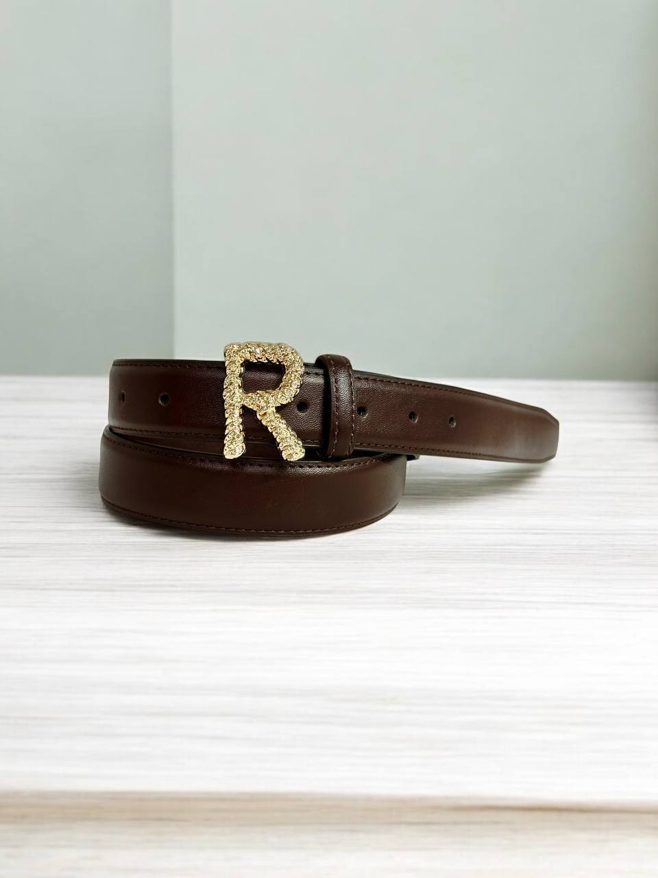 Жіночий пасок гвоздик (екошкіра) 3см м.559-17